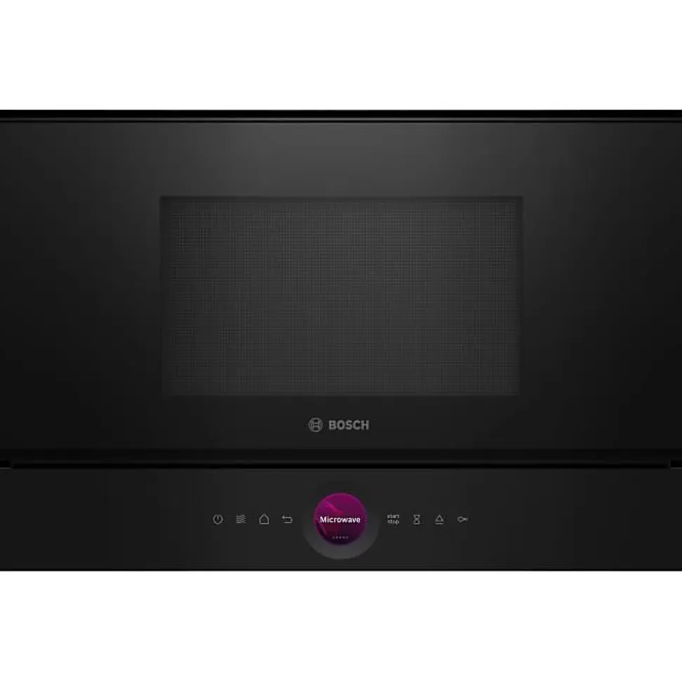 Micro-ondes simple encastrable - BOSCH SER8 - BFL7221B1 - Noir - 21 L - 38,2 x 59,4 x 31,8 cm