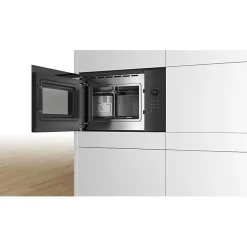 Micro-ondes simple encastrable -BOSCH SER4 - BFL523MB1F - Noir - 7 programmes auto - 38,2 x 59,4 x 31,7 cm