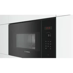 Micro-ondes simple encastrable -BOSCH SER4 - BFL523MB1F - Noir - 7 programmes auto - 38,2 x 59,4 x 31,7 cm