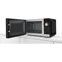 Micro-ondes simple Pose-libre BOSCH - FFL023MS2 - Nettoyage hydrolyse - Volume: 20 l - H:26cm/L44,2cm/P:34,5cm - Noir
