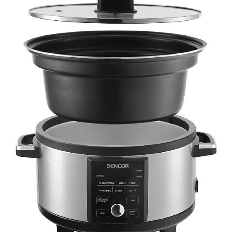 Mijoteuse - SENCOR - SPR 5520SS - 5,5 L - Gris / Noir