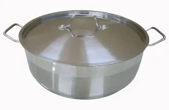 Mijoteuse Baumalu 36 cm inox triple fond induction avec couvercle