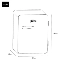 Mini bar vintage 31L Rose - TOAD6