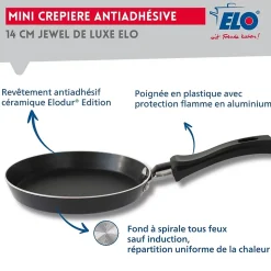 Mini crêpe avec revêtement en céramique 14 cm ELO Juwel de Luxe