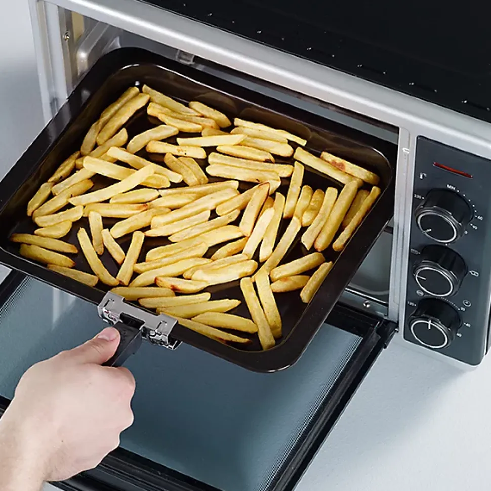 Mini four à chaleur tournante SEVERIN TO2056 - 30 L - 1600 W - Noir et argent