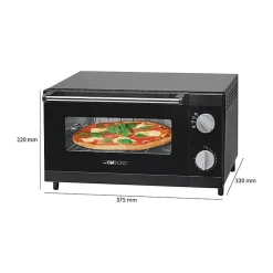 Mini four à pizza 12L Clatronic MPO 3520 Noir