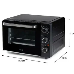 Mini Four Electrique électrique DOMO DO807GO - 20 L - noir - chaleur haut et bas - minuterie 120 min - 1300W