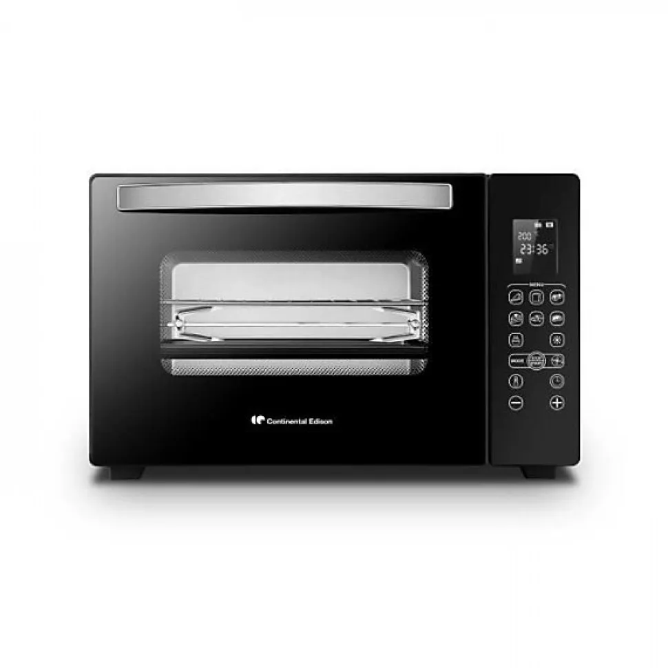 Mini Four Electrique CONTINENTAL EDISON CEMF38DIG - 38L noir - 1600W - Rotissoire, Convection naturelle