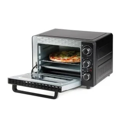 Mini four électrique DOMO DO807GO - 20 L - noir - chaleur haut et bas - minuterie 120 min - 1300W