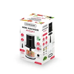 Mini Hachoir électrique Avec Lames En Acier Inoxydable Mixpod400 Black De Kitchencook