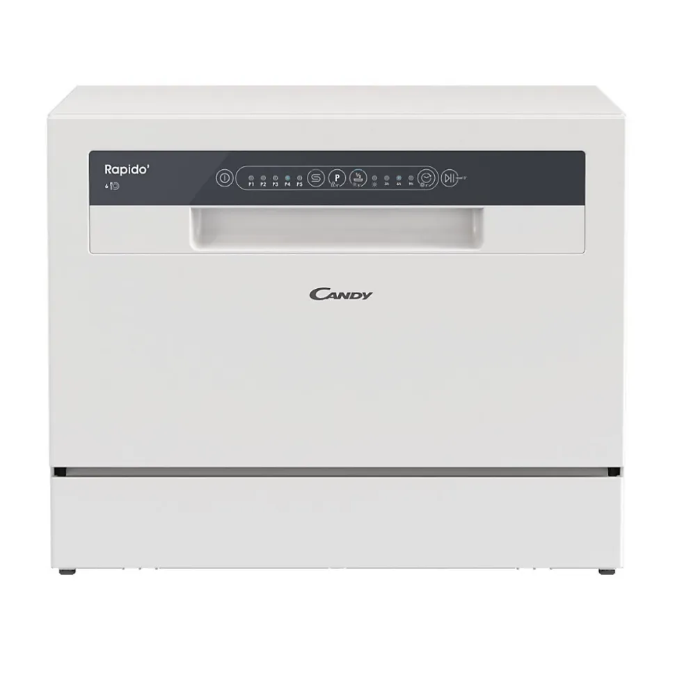 Mini lave-vaisselle compact 6 couverts 51db Candy CP6E51LW