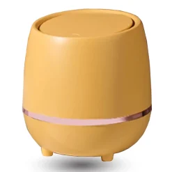Mini poubelle de table de 1,5L jaune