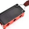 Mini Raclette Pliable Portable Rouge avec Spatule