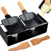 Mini Raclette Portable Antiadhésive avec Bougies
