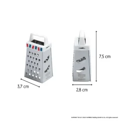 Mini râpe de cuisine et pâtisserie 4 faces 7,5 cm Zenker Haribo