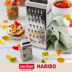 Mini râpe de cuisine et pâtisserie 4 faces 7,5 cm Zenker Haribo