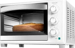 Mini-four 23 L blanc avec 3 modes de cuisson 1500 W