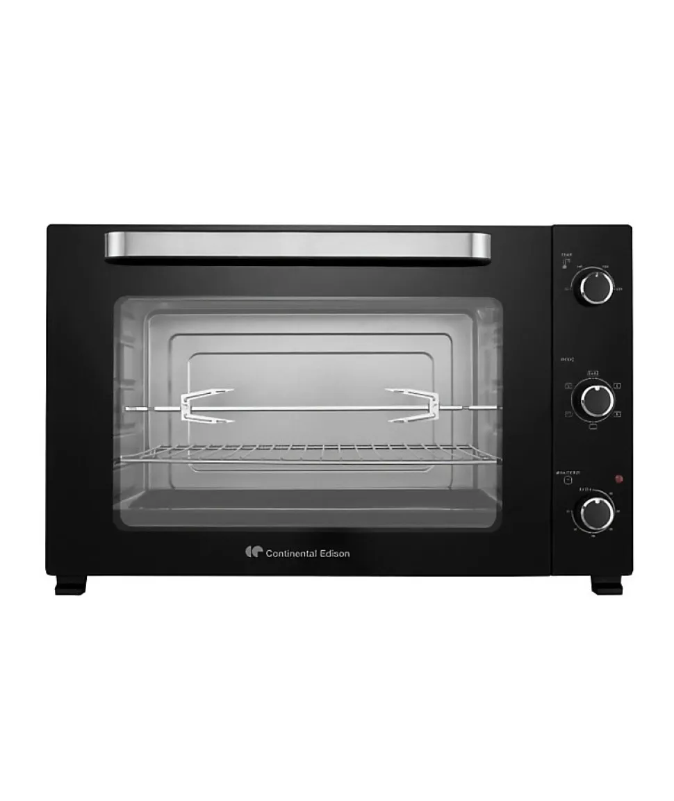 Minifour électrique -Chaleur tournante- CONTINENTAL EDISON - CEMF80B - Noir - L68 x H42,8 x P 48 cm