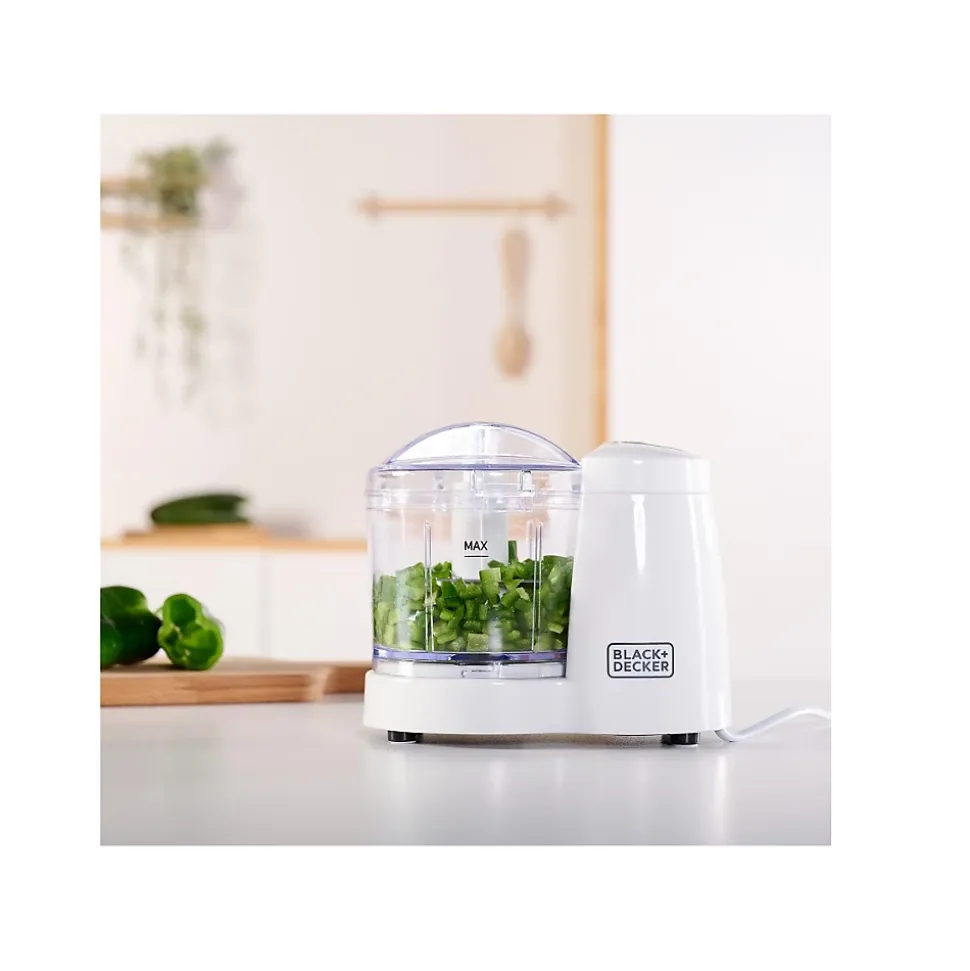 Mini-hachoir 0.35l 120w blanc Black+decker BXCH120E