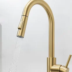 Mitigeur Cuisine avec Douchette Doré LOMAZOO Sphinx