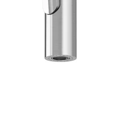 Mitigeur de cuisine avec douchette effet inox brossé GoodHome Zanthe