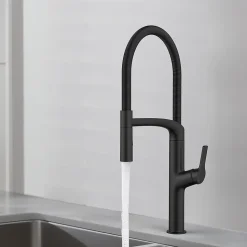 Mitigeur de cuisine avec douchette noir GoodHome Arbane