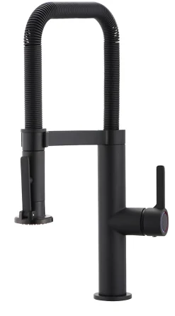 Mitigeur de cuisine avec douchette noir mat GoodHome Kamut