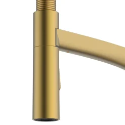 Mitigeur de cuisine avec douchette effet laiton doré GoodHome Arbane