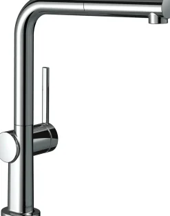 Mitigeur de cuisine avec douchette extractible chromé Hansgrohe Talis M54 H. 296 cm