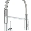 Mitigeur de cuisine avec douchette extractible chromé Grohe Get Pro
