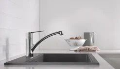 Mitigeur de cuisine bec bas Start Grohe chromé