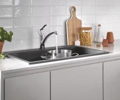 Mitigeur de cuisine bec bas Start Grohe chromé