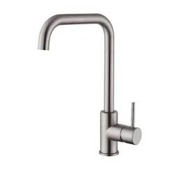 Mitigeur de cuisine bec haut SKY BATH nickel brossé Inox S304 série COMFORT