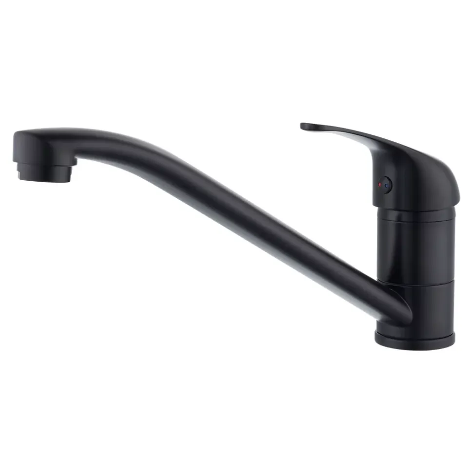 Mitigeur de cuisine Brigg en laiton coloris noir H.12,17 cm