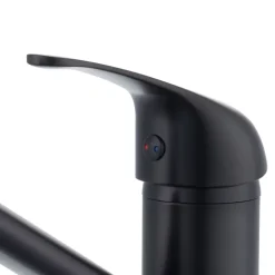 Mitigeur de cuisine Brigg en laiton coloris noir H.12,17 cm