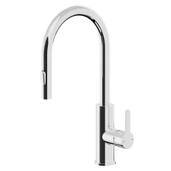 Mitigeur de cuisine chromé avec douchette GoodHome Zanthe