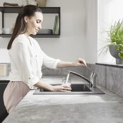 Mitigeur de cuisine chromé Hansgrohe MySport S