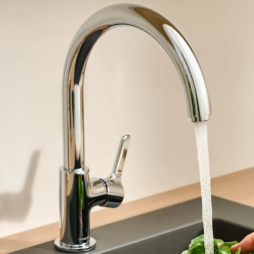 Mitigeur de cuisine chromé Hansgrohe Waterforms