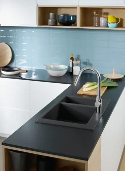 Mitigeur de cuisine chromé avec douchette Hansgrohe Cento XL