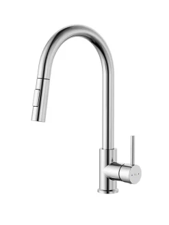 Mitigeur de cuisine chromé avec douchette Essebagno Milo