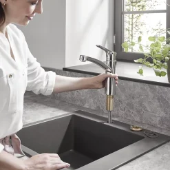 Mitigeur de cuisine chromé Hansgrohe Mysport M Ø51 x P.22 x H.23,2 cm