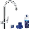 Mitigeur de cuisine filtrant chromé Grohe Blue Pure Curve brillant