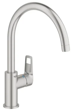 Mitigeur de cuisine Grohe Quickfix Cumbria inox brossé