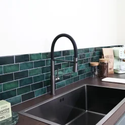 Mitigeur de cuisine gun métal avec douchette EsseBagno Magnet