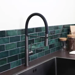 Mitigeur de cuisine gun métal avec douchette EsseBagno Magnet