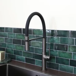 Mitigeur de cuisine gun métal avec douchette EsseBagno Magnet