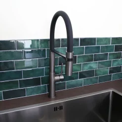 Mitigeur de cuisine gun métal avec douchette EsseBagno Magnet