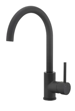 Mitigeur de cuisine haut en laiton noir H.33,5 cm, Cooke & Lewis Katiki