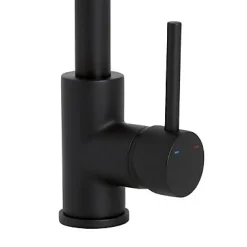 Mitigeur de cuisine haut en laiton noir H.33,5 cm, Cooke & Lewis Katiki