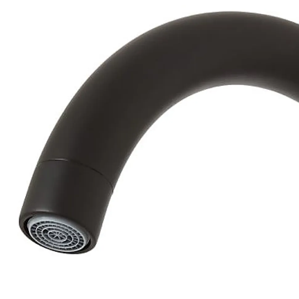 Mitigeur de cuisine haut en laiton noir H.33,5 cm, Cooke & Lewis Katiki